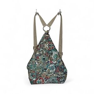 Black Butterfly Original Womens Bohemia National Style Print Canvas Backpack Bag